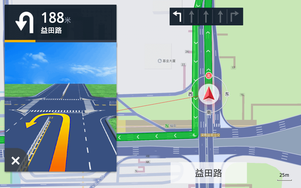 路口导航图