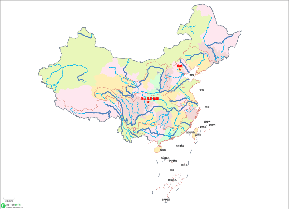 全国水系地图